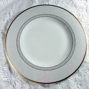 VILLEROY & BOCH Kimono Dinner Plate - Chateau Collection, Gray Geometric Shapes